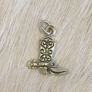 Sterling Cowboy Boot Charm